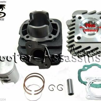 75cc 48mm BIG BORE CYLINDER KIT + HEAD for SYM Fiddle 50 DD DD50 Flash FREE 50